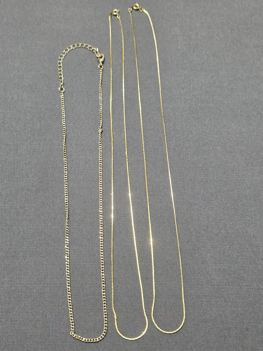 Estate - Gold Tone - LOT of Fashion Layerable Necklaces - Item 241